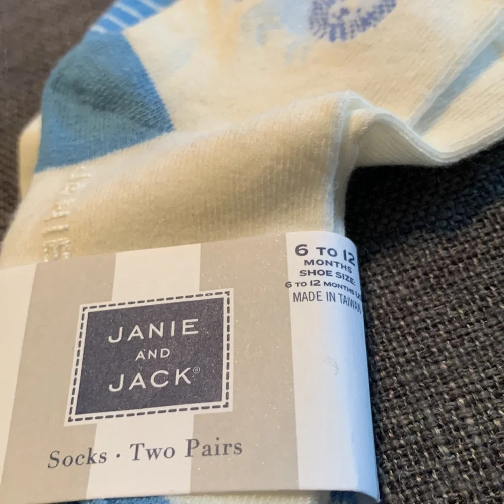 Janie and Jack Baby Boy Bundle 4 Pair of Socks